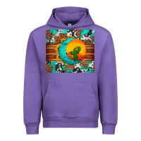 Tulip sunflower desert cactus turquoise crescent Urban Hoodie - Artiststas
