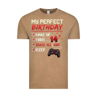 Vintage Coffee 14 Year Old Gamer Gift Boy Teen 14th Perfect Birthday Gaming Vintage Tee - trangStudio