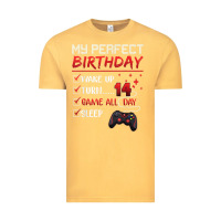 14 Year Old Gamer Gift Boy Teen 14th Perfect Birthday Gaming Vintage Tee | Teevron