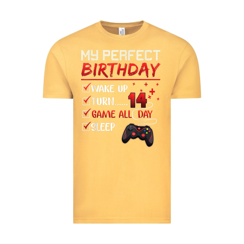 14 Year Old Gamer Gift Boy Teen 14th Perfect Birthday Gaming Vintage Tee by trangStudio | Teevron