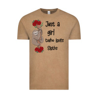 Vintage Coffee just a girl who loves sloths Vintage Tee - Bettercallsaul