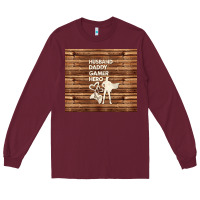 Husband Daddy Gamer Hero Long Sleeve Tee | Teevron