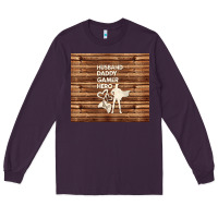 Plum husband daddy gamer hero Long Sleeve Tee - TumblerDesignByShophia