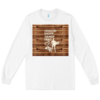 White husband daddy gamer hero Long Sleeve Tee - TumblerDesignByShophia