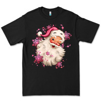 Black pink christmas santa claus Premium Tee - MaliasSmallBusiness