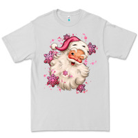 Dove Grey pink christmas santa claus Premium Tee - MaliasSmallBusiness