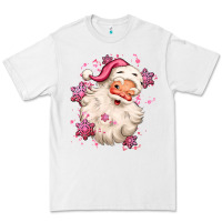 White pink christmas santa claus Premium Tee - MaliasSmallBusiness