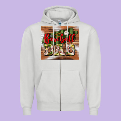 Baseball Dad Tumbler Zipper Hoodie Designed By Bundleandbundleshop