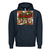 Navy baseball dad tumbler Zipper Hoodie - BundleAndBundleShop