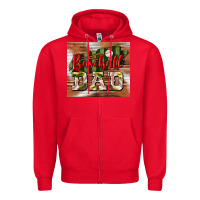 Red baseball dad tumbler Zipper Hoodie - BundleAndBundleShop