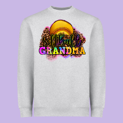 Softball Grandma Heavyweight Sweatshirt Designed By Oliviacreatesart