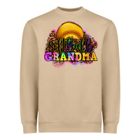 Mushroom softball grandma Heavyweight Sweatshirt - OliviaCreatesArt