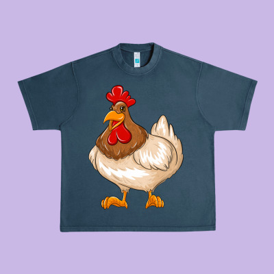 Cute Chicken Urban Heavy Tee Designed By Texasbilliewilder