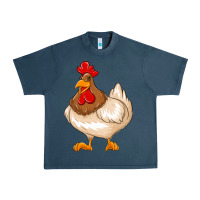 Midnight Navy cute chicken Urban Heavy Tee - texasbilliewilder