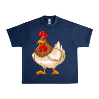 Navy cute chicken Urban Heavy Tee - texasbilliewilder