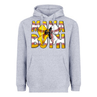 Heather Grey Mama Of Both Heavyweight Hoodie - CowhideDigitalArt