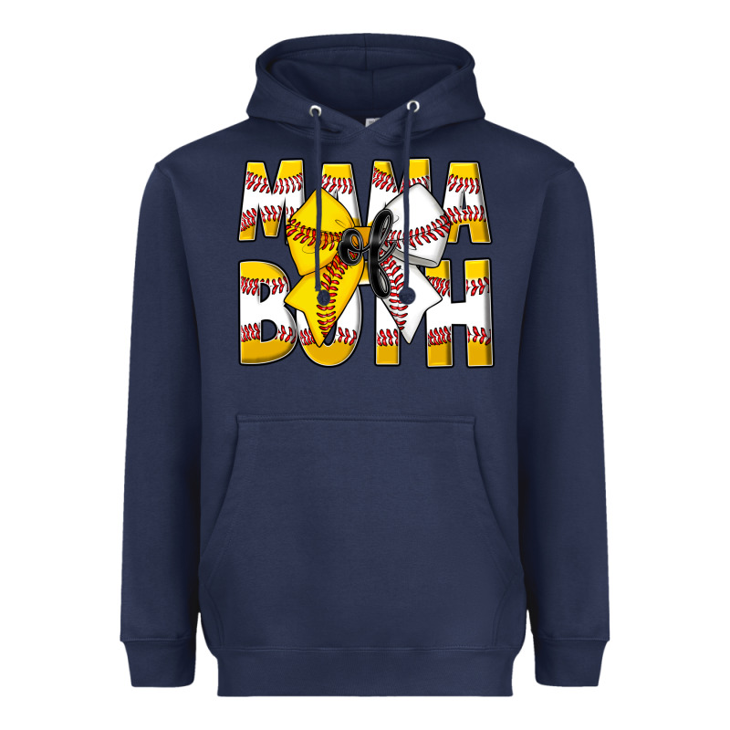 Mama Of Both Heavyweight Hoodie by CowhideDigitalArt | Teevron