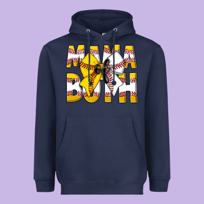 Mama Of Both Heavyweight Hoodie Designed By Cowhidedigitalart