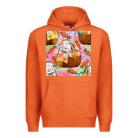Carrot Easter Bunny With Hamper Seamless Pattern Premium Hoodie - BundleAndBundleShop