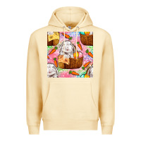 Pina Colada Easter Bunny With Hamper Seamless Pattern Premium Hoodie - BundleAndBundleShop