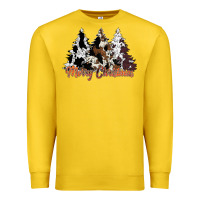 Lemon merry christmas cowhide trees Premium Sweatshirt - CowhideDigitalArt