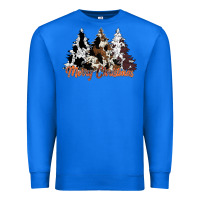 True Royal merry christmas cowhide trees Premium Sweatshirt - CowhideDigitalArt