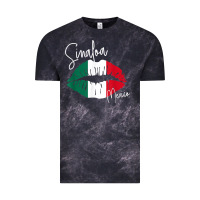 Cloud Black GGT Travel Souvenir Style SINALOA MX Flag Lips Vintage Tee - trangStudio