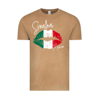 Vintage Camel GGT Travel Souvenir Style SINALOA MX Flag Lips Vintage Tee - trangStudio