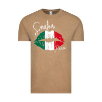 Vintage Coffee GGT Travel Souvenir Style SINALOA MX Flag Lips Vintage Tee - trangStudio