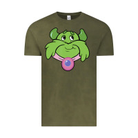 Vintage Olive Candy Land Halloween Plumpy Big Face Vintage Tee - trangStudio