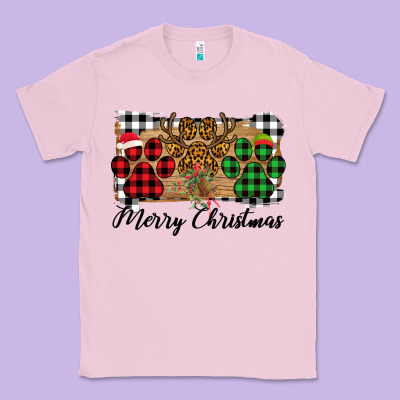 Merry Christmas Paws Classic Tee Designed By Bettercallsaul