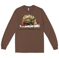 Chestnut Merry christmas skull Long Sleeve Tee - RanaPortraitStore