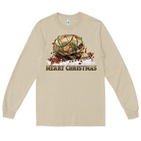 Mushroom Merry christmas skull Long Sleeve Tee - RanaPortraitStore