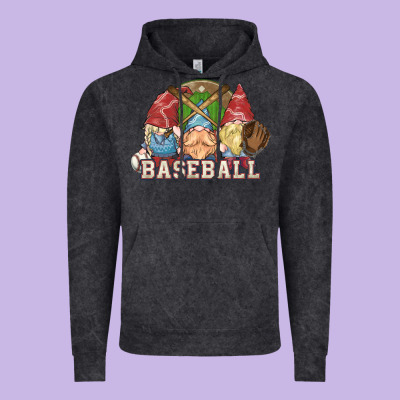 Baseball Gnomes Vintage Hoodie Designed By Nancycooperartshop