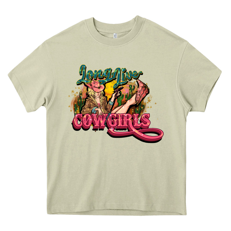 Long Live Cowgirls Heavy Core Tee by NancyCooperArtShop | Teevron