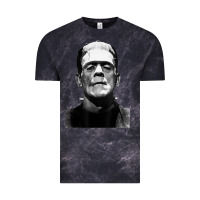 Cloud Black Classic Halloween Monster Horror Movie Frankenstein Monster Vintage Tee - trangStudio