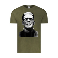 Vintage Olive Classic Halloween Monster Horror Movie Frankenstein Monster Vintage Tee - trangStudio