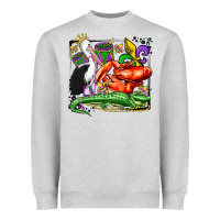 Mardi Gras Pelican Crawfish Crocodile Heavyweight Sweatshirt | Teevron