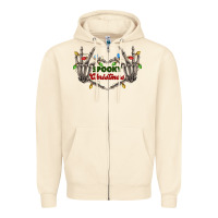 Sandshell spooky christmas skeleton hands Zipper Hoodie - FaDigitalArtStudio