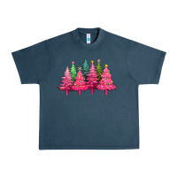 Midnight Navy christmas tress with lights Urban Heavy Tee - texasbilliewilder