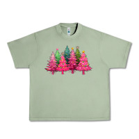 Oil Green christmas tress with lights Urban Heavy Tee - texasbilliewilder