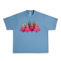 Pebble Blue christmas tress with lights Urban Heavy Tee - texasbilliewilder