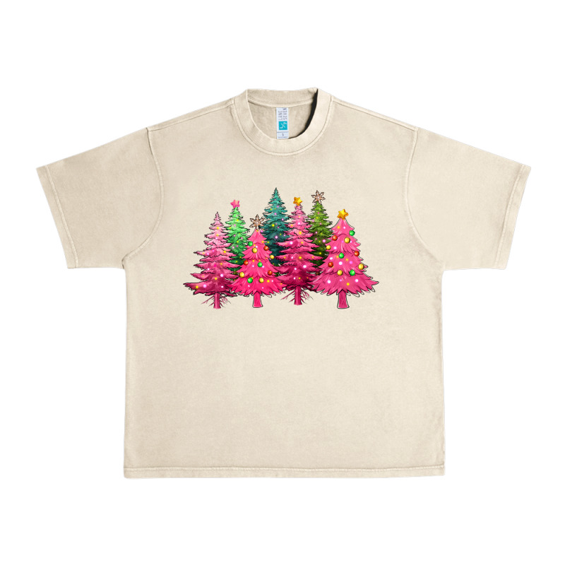 Christmas Tress With Lights Urban Heavy Tee by texasbilliewilder | Teevron