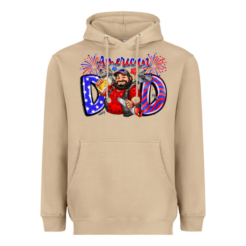 American Dod Heavyweight Hoodie by CowhideDigitalArt | Teevron
