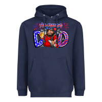 Navy american dod Heavyweight Hoodie - CowhideDigitalArt