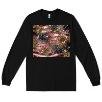 Black American flag leopard pinktumbler Long Sleeve Tee - HowdyJamesFarm