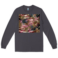 Smoke American flag leopard pinktumbler Long Sleeve Tee - HowdyJamesFarm