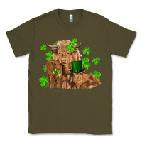 Army Green st patrick's day cow family Classic Tee - RanaPortraitStore