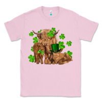 Bubblegum Pink st patrick's day cow family Classic Tee - RanaPortraitStore