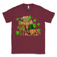 Burgundy st patrick's day cow family Classic Tee - RanaPortraitStore